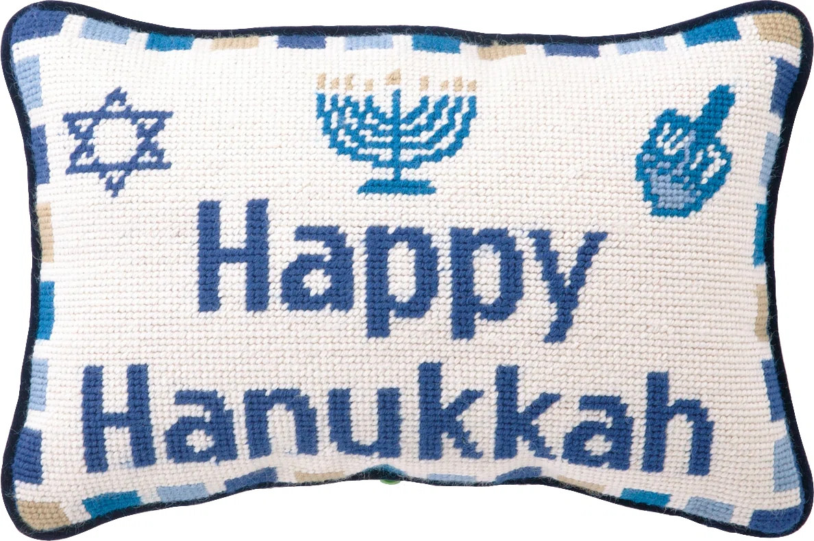 Peking Handicraft Happy Hanukkah Pillow | Wayfair | Wayfair North America