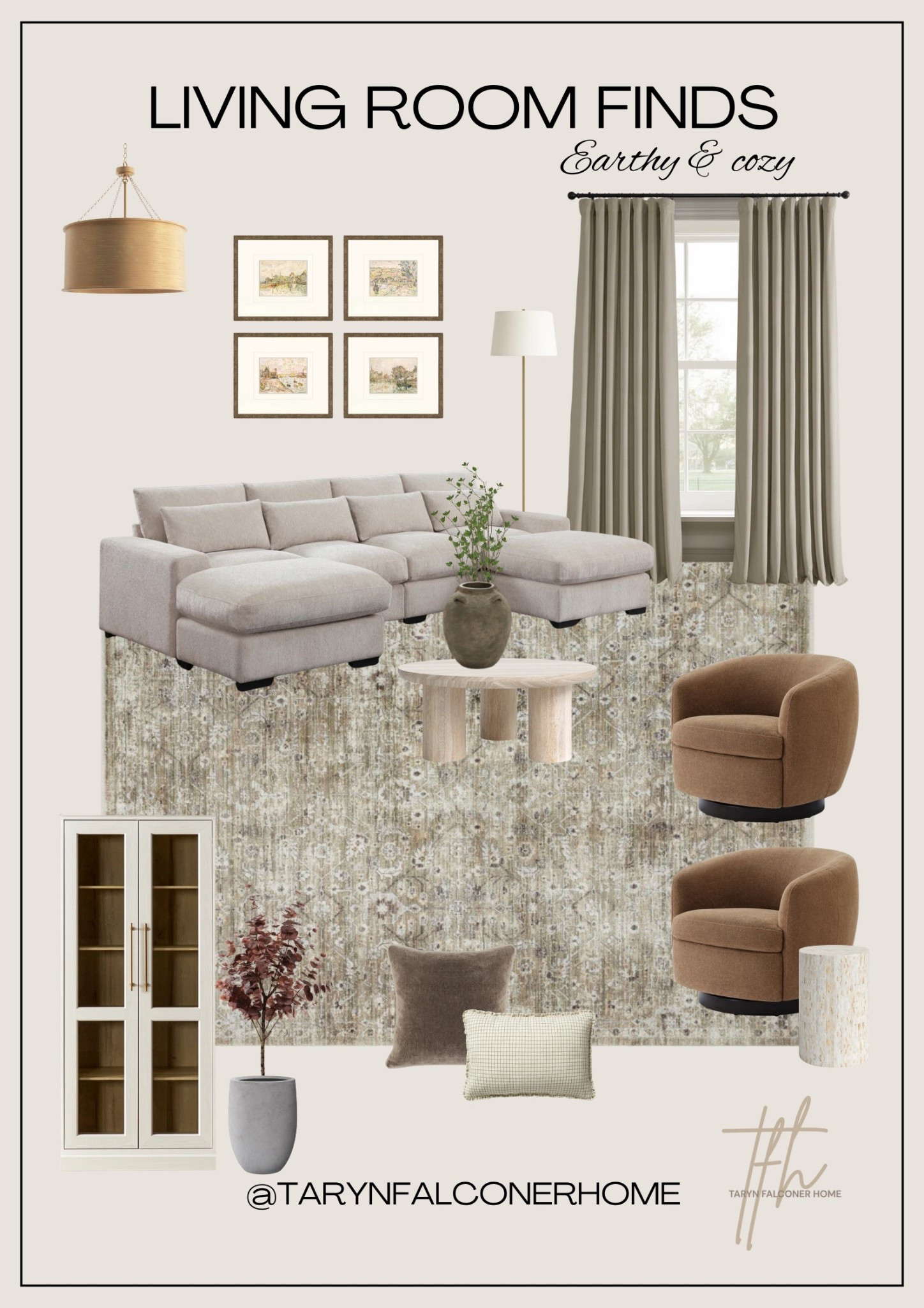 Living room finds🤎

#livingroom #rug #curtains #sofa #cozyhome #coffeetable #moderntransitional #cabinet #light #neutralhome #artwork #homefinds

#LTKHome