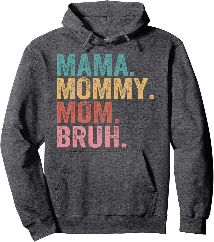 Mama Mommy Mom Bruh Mothers Day Vintage Funny Mother Pullover Hoodie | Amazon (US)