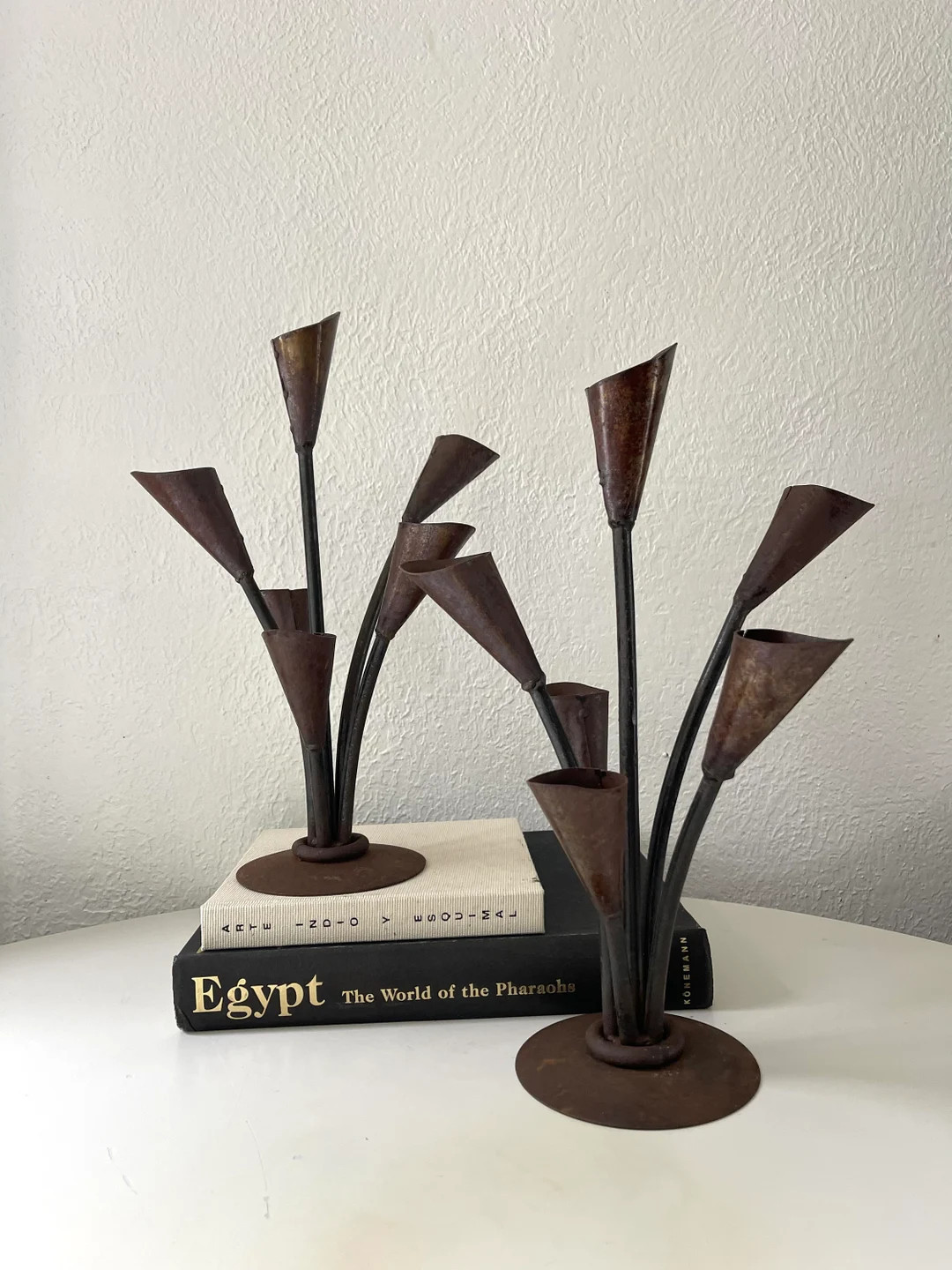 Hand Forged Metal Lily 6arm Candle Holder 1 Available - Etsy | Etsy (US)