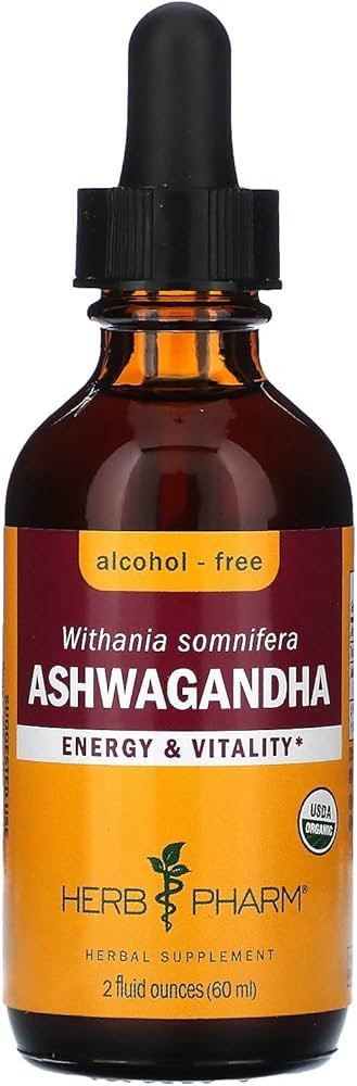 Herb Pharm Certified Organic Ashwagandha Extract Drops for Traditional Support for Energy and Vit... | Amazon (US)