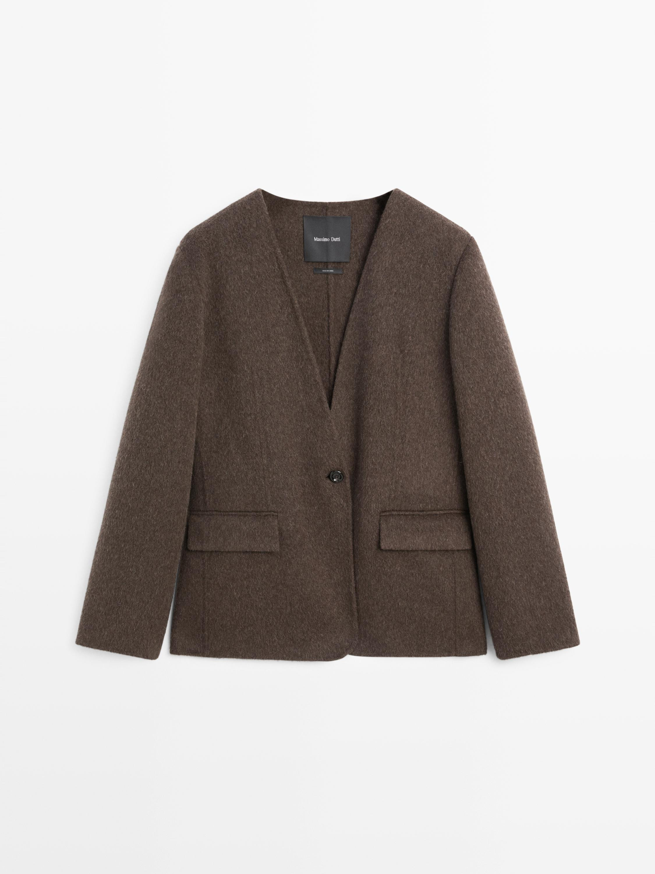 Wool blend blazer | Massimo Dutti UK