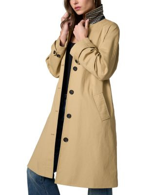 Liverpool Los Angeles Pleat Back Raglan Sleeve Cotton Coat | Bloomingdale's (US)