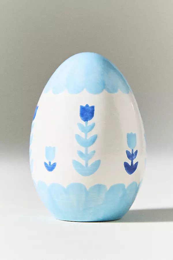 Ceramic Tulip Egg Decorative Object | Anthropologie (US)