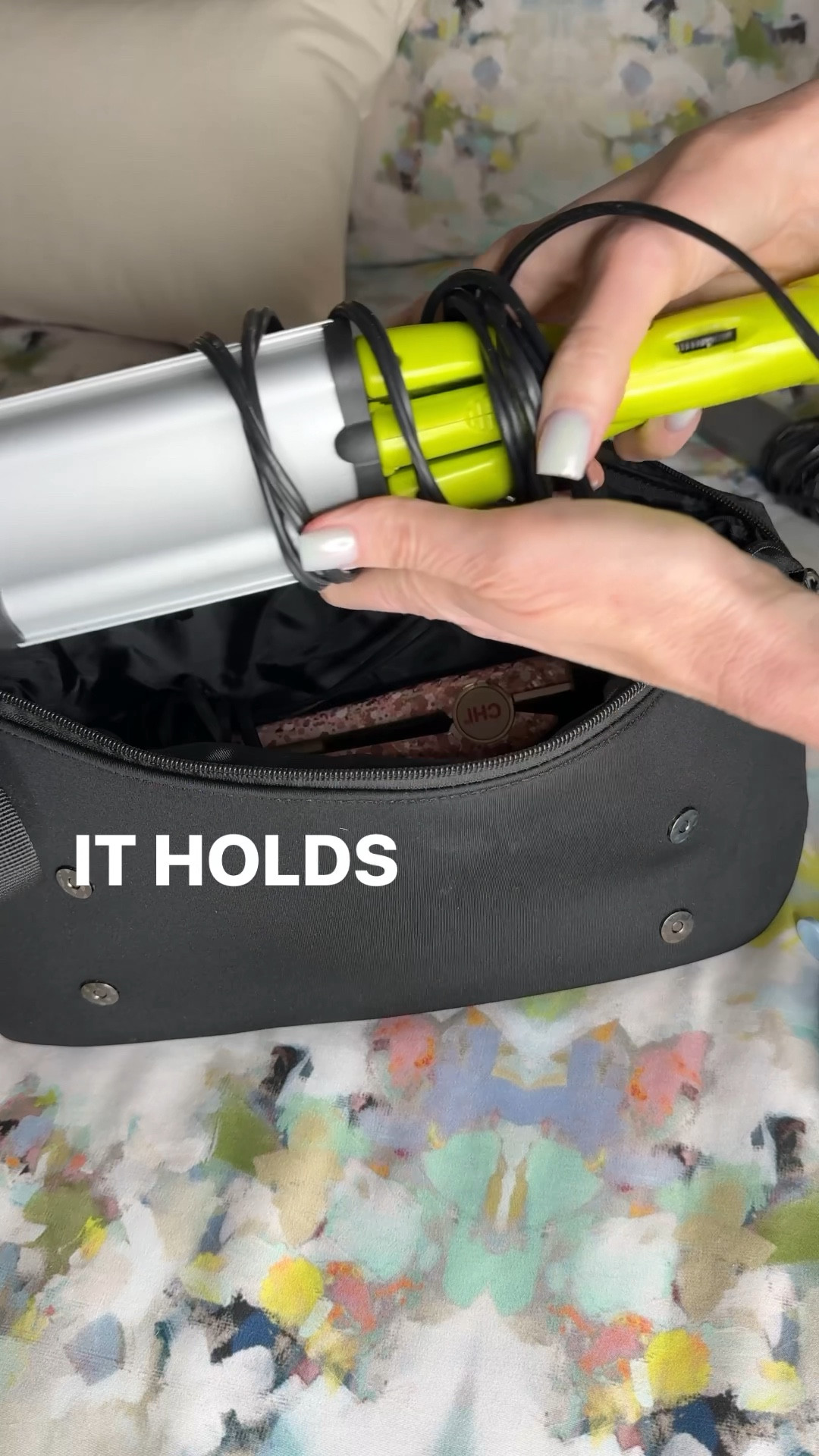 GAME CHANGER for hair tools!! 💁🏼‍♀️
This Amazon neoprene bag is the best to either store, your hair tools, or to travel with them! 

#LTKtravel #LTKVideo #LTKbeauty