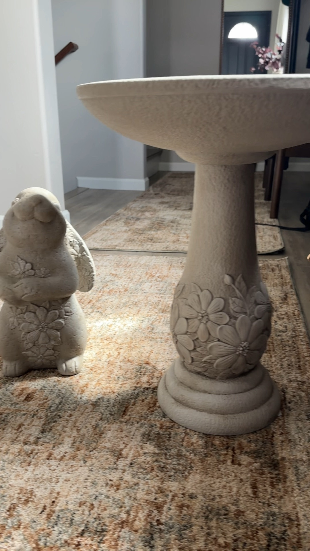 Floral Bird bath and outdoor garden bunny statue from Lowe’s! Both super affordable!

#LTKHome #LTKSeasonal