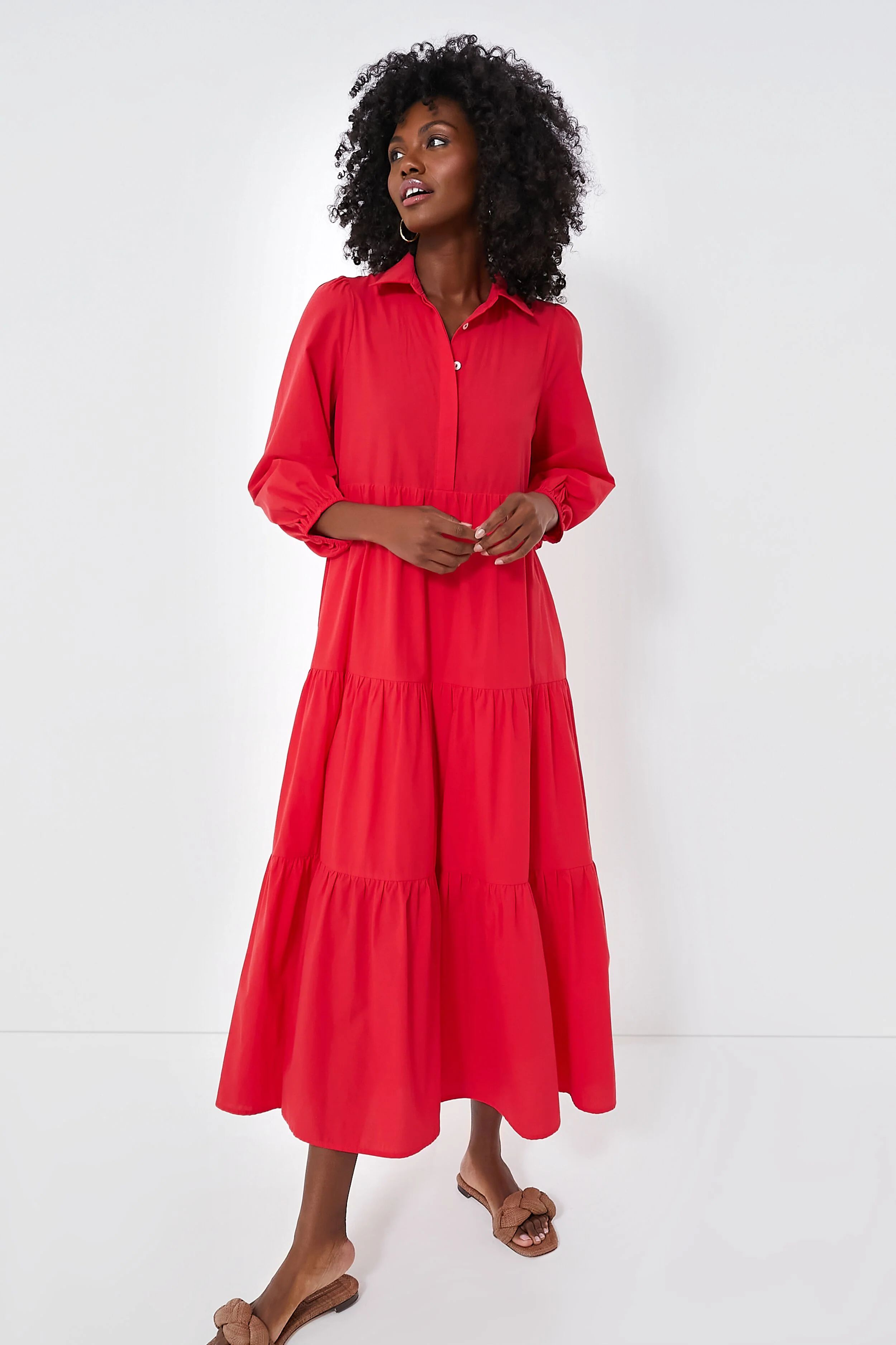 Hibiscus Red Mabel Maxi Dress | Tuckernuck (US)