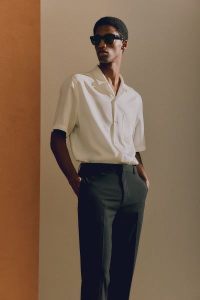 Slim Fit Pants - Regular waist - Long - Black - Men | H&M US | H&M (US + CA)