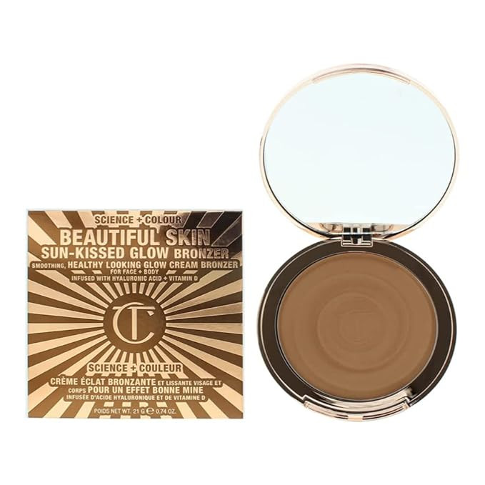 Charlotte Tilbury Beautiful Skin Sun-Kissed Glow Cream Bronzer - 1 Fair - Natural Soft Bronze | Amazon (US)