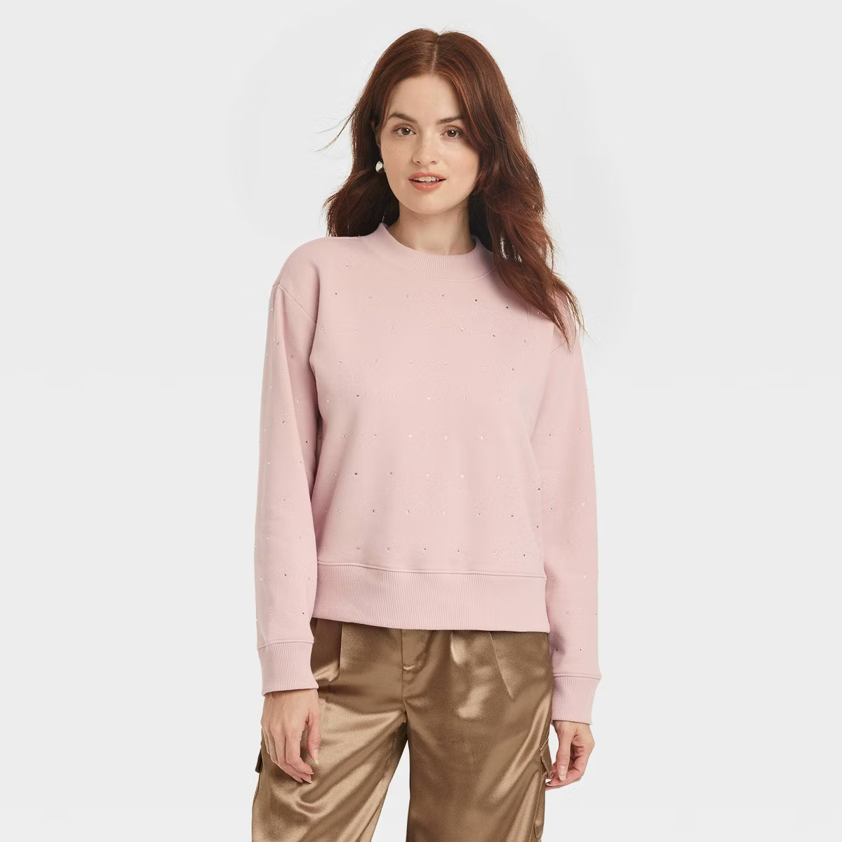 Women's Jeweled Pullover Sweatshirt - A New Day™ | Target