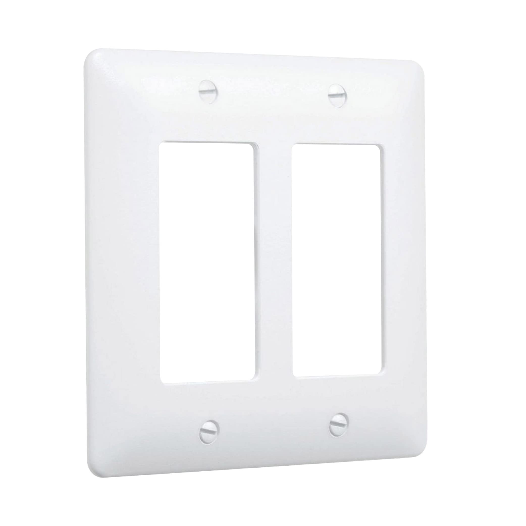 TayMac 5500W Paintable Masque Wall Plate Cover, White, 2-Gang | Amazon (US)