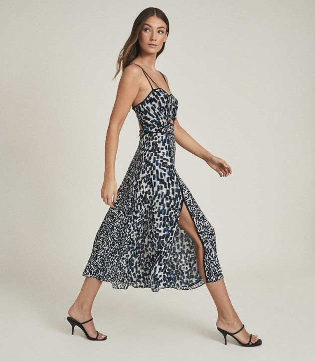 PRINTED MIDI DRESS | Reiss (Global - Non UK)