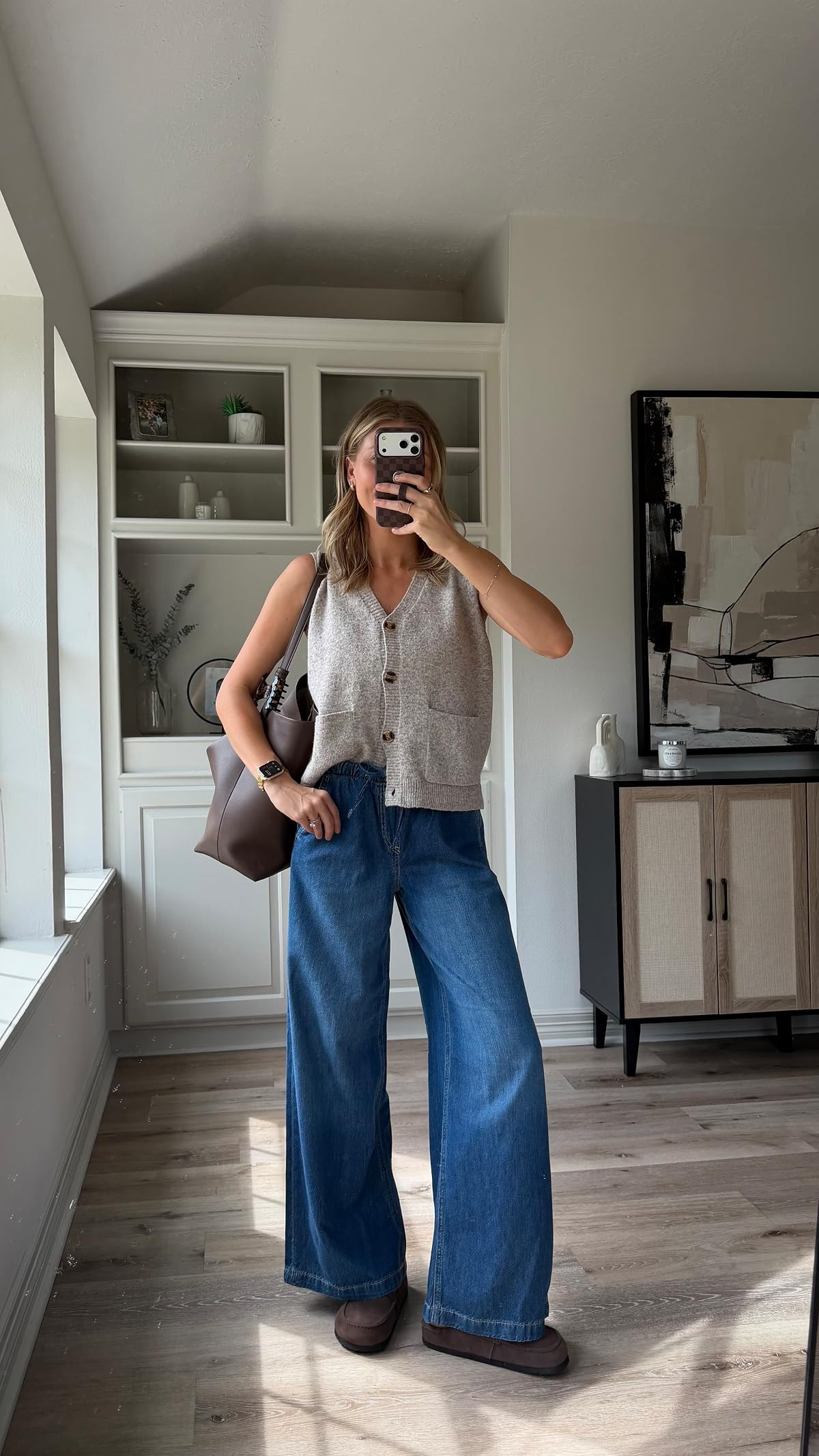 Cute casual fall outfit inspo | S in sweater and S in drawstring denim
 

 #LTKootd