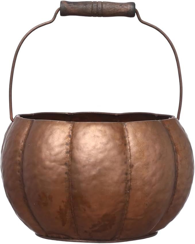 Ashland 5.9" Copper Pumpkin Container Fall Decor for Home | Amazon (US)