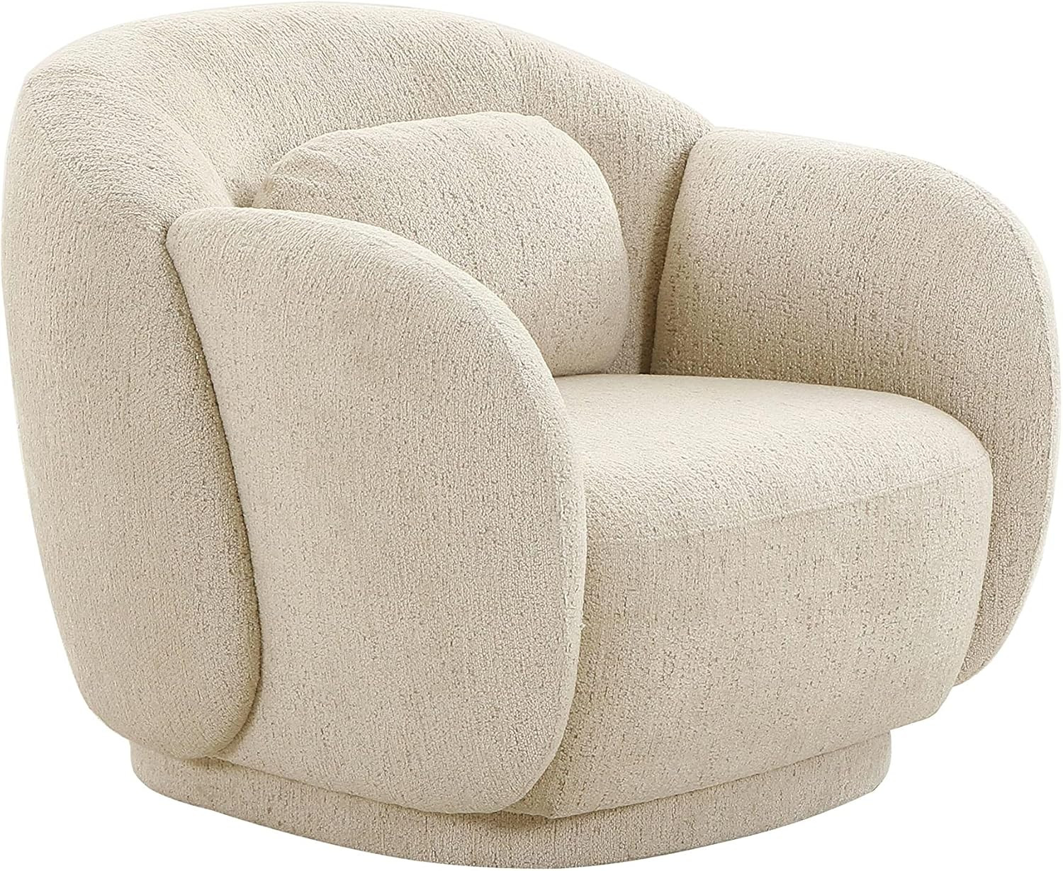 Tov Furniture Misty Cream Boucle Accent Chair | Amazon (US)