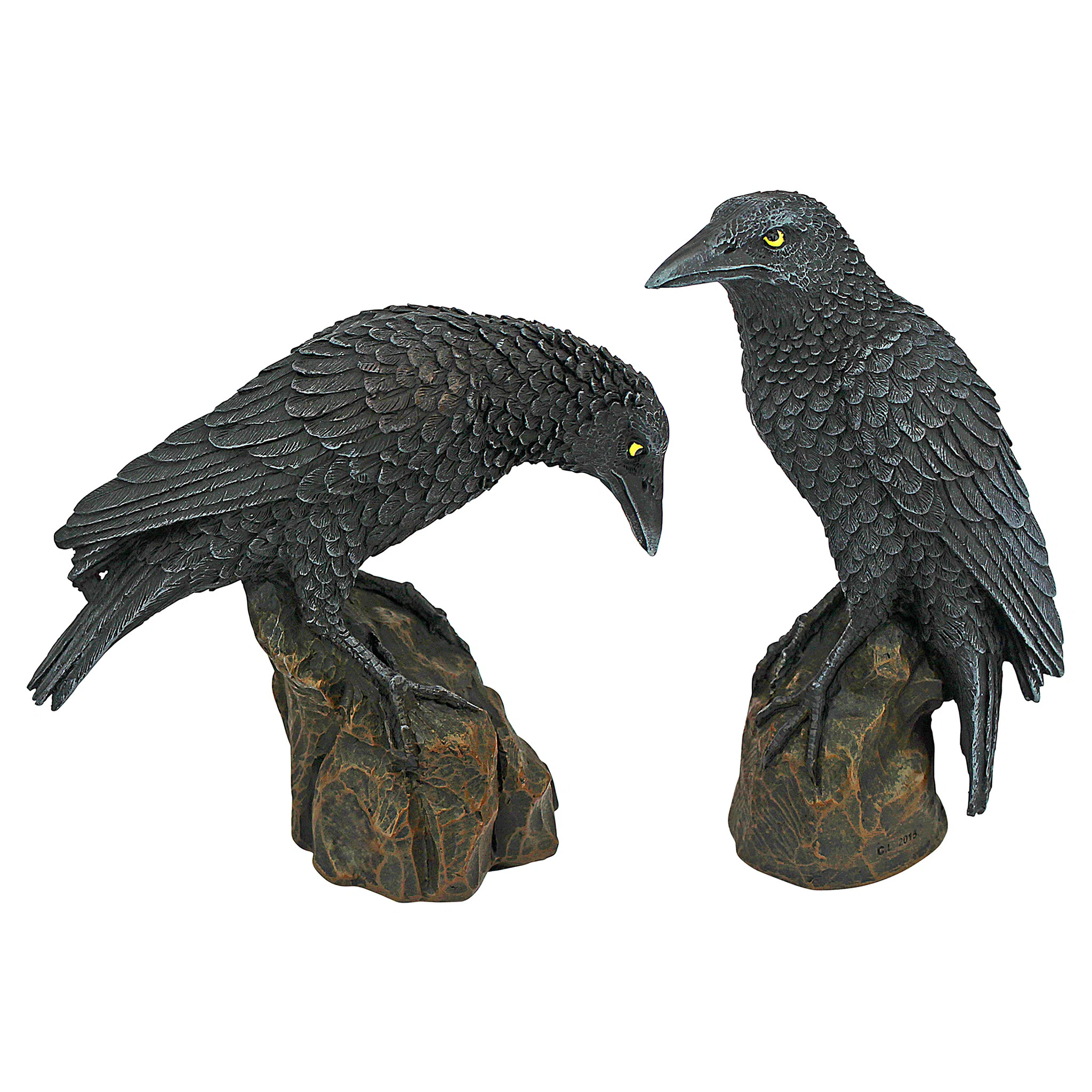 2 Piece Mystic Night Raven Figurine Set | Wayfair North America