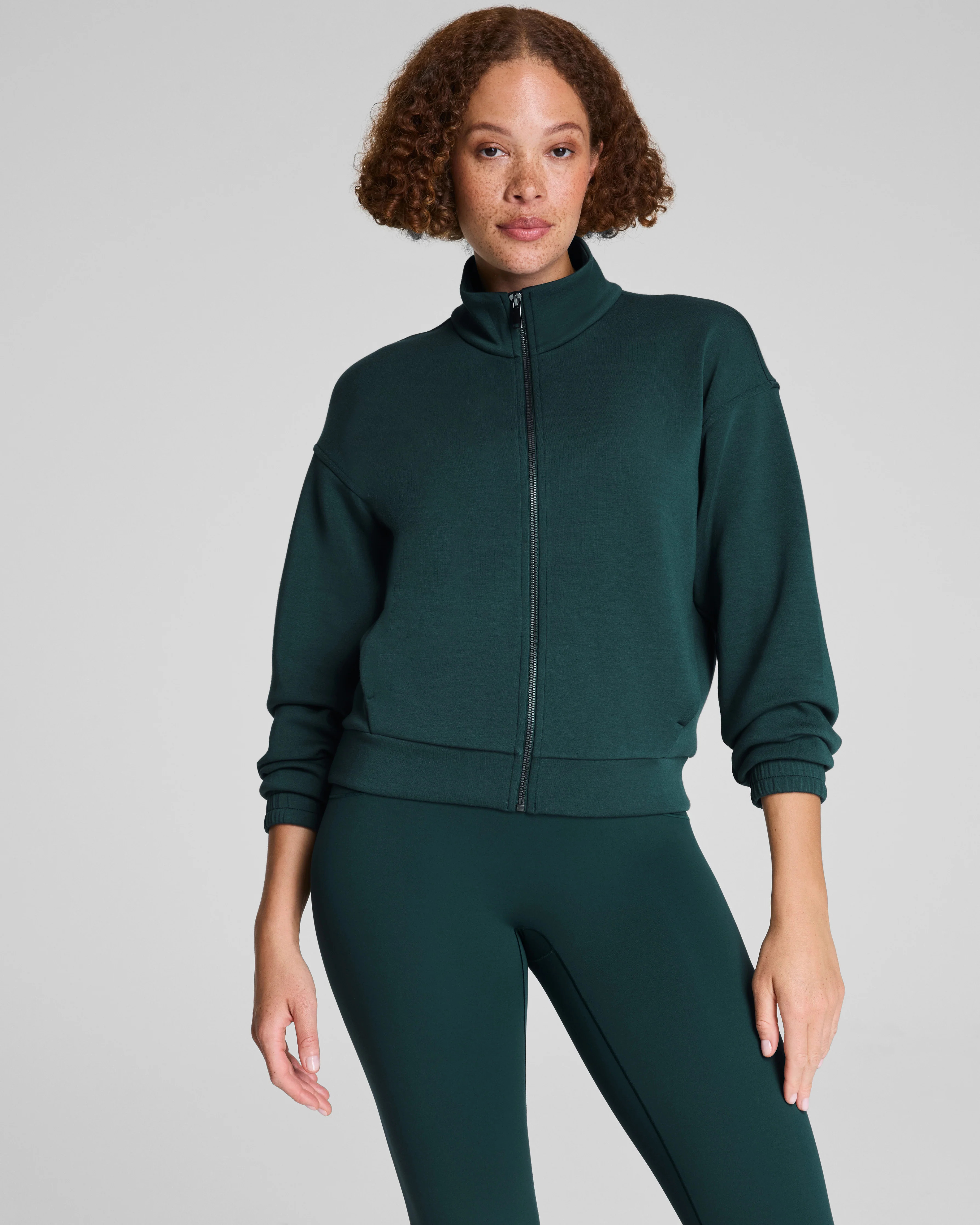 AirEssentials Full Zip Jacket | Brushed Lounge Jacket | SPANX | Spanx