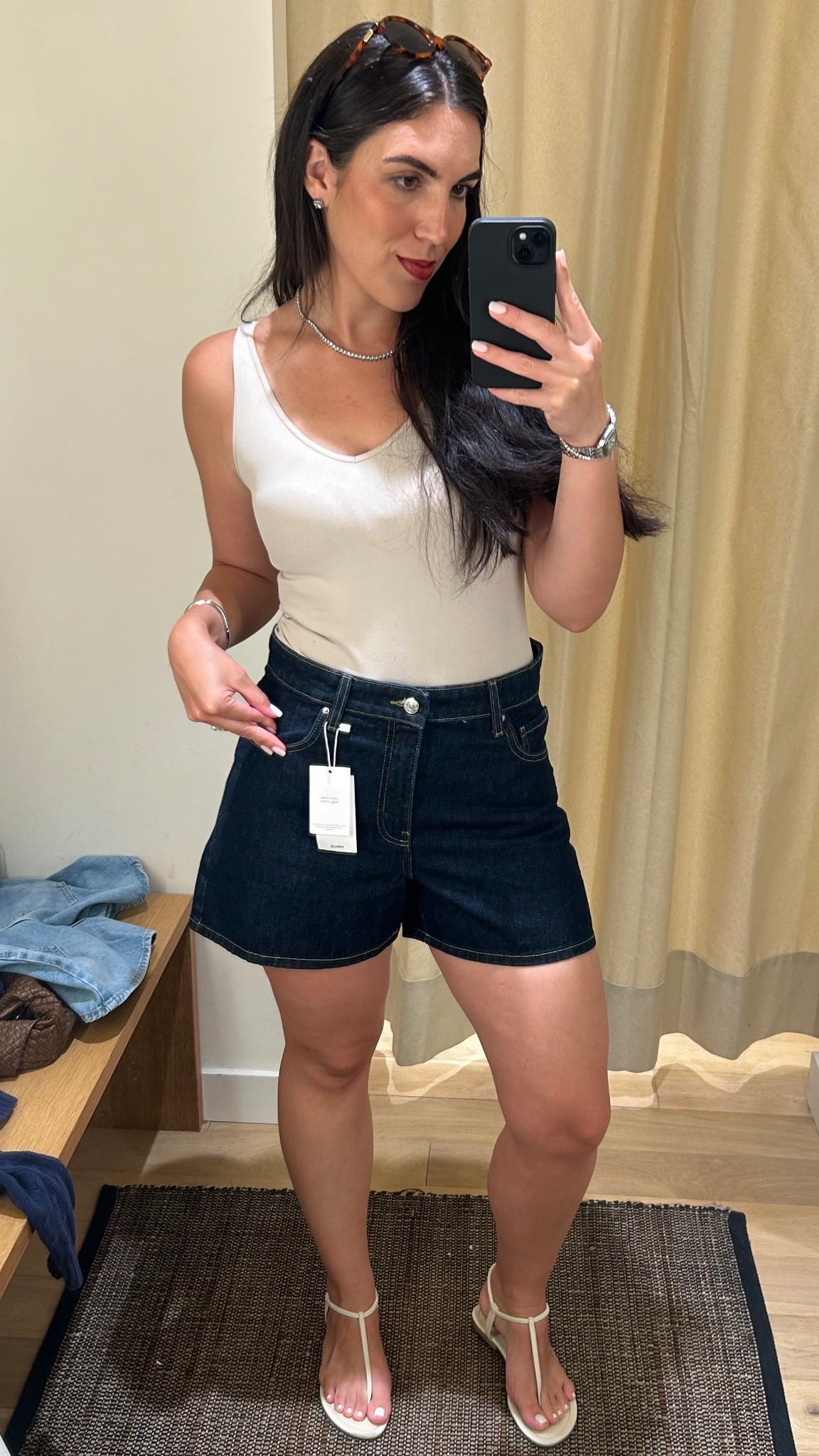HIGH-WAISTED STRAIGHT-FIT DENIM SHORTS
Mango
Open blue denim shorts
Women’s shorts
Dark wash shorts
Dark jeans 
Summer style
Elegant style

#LTKSaleAlert #LTKStyleTip #LTKFindsUnder50