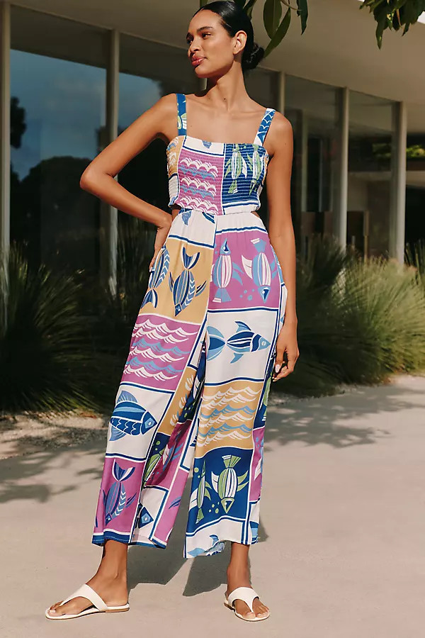 The Piper Bandeau Cutout Jumpsuit | Anthropologie (US)