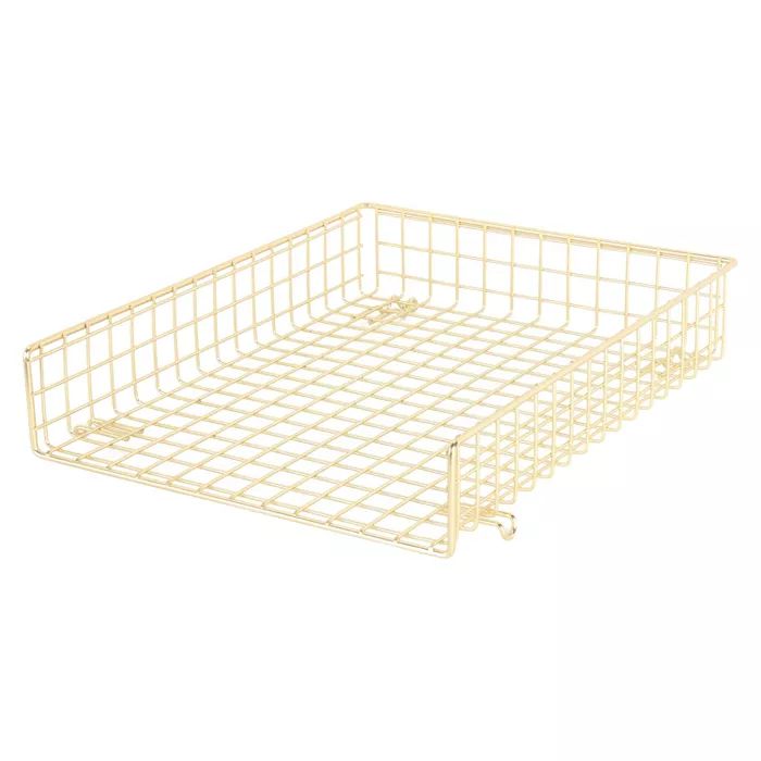 Grid Wire Letter Tray Gold - Threshold™ | Target