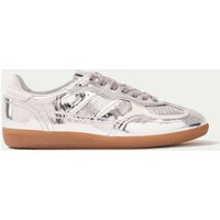 Alohas Tb.490 Leather Metallic Trainers Silver | Marks & Spencer (UK)