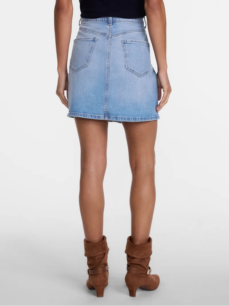 Scenario Women's Denim Mini Skirt, Sizes 0-20 | Walmart (US)