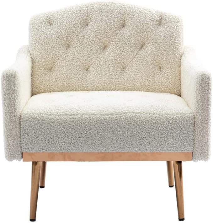 JINS&VICO Modern Accent Chair, Upholstered Single Sofa Chair for Living Room Bedroom, Upholstered... | Amazon (US)