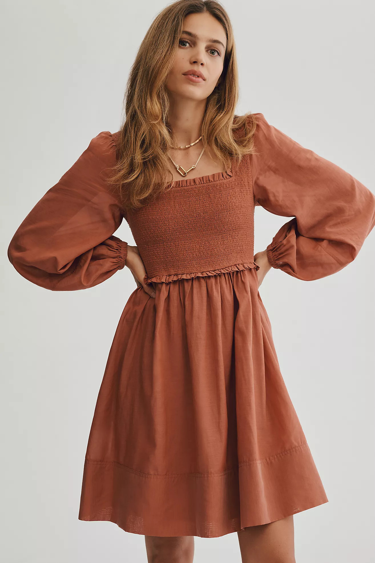 Erin Fetherston Penny Smocked Tunic Dress | Anthropologie (US)