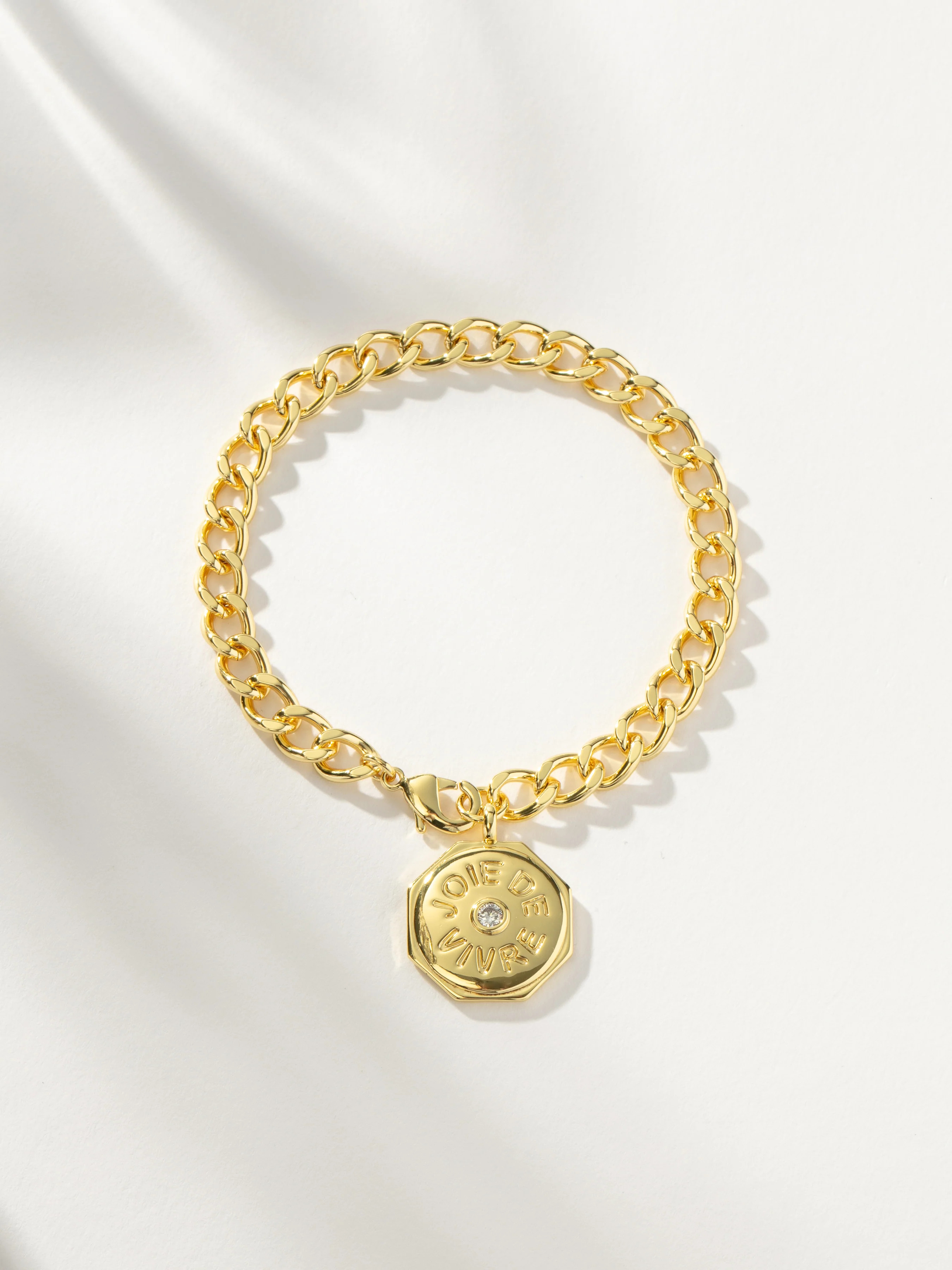 Joie De Vivre Statement Chain Bracelet in Gold | Uncommon James | Uncommon James
