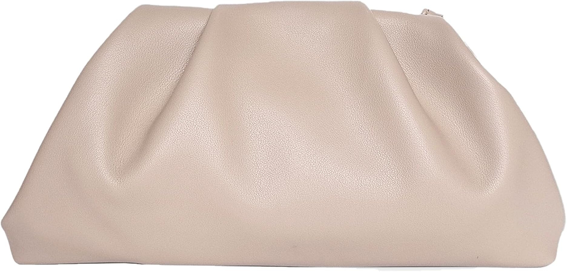 Huralona Dressy Pleated Vegan Leather Clutch Purse Bag for Women Super Chic Soft PU Evening Purse... | Amazon (US)