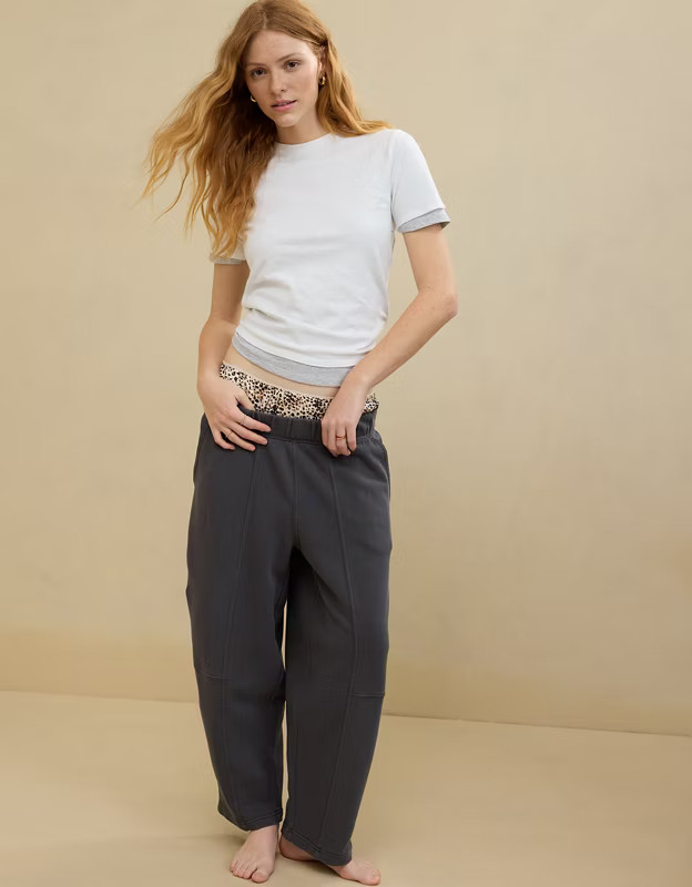 Aerie Seams Right Barrel Leg Sweatpant | Aerie