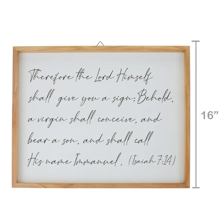 Traditional Christmas Hanging Wall Sign, Black & White, by Holiday Time | Walmart (US)