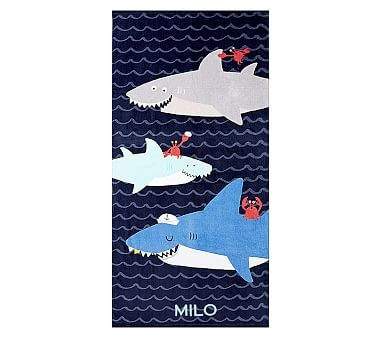 Sharks Beach Towel | Pottery Barn Kids