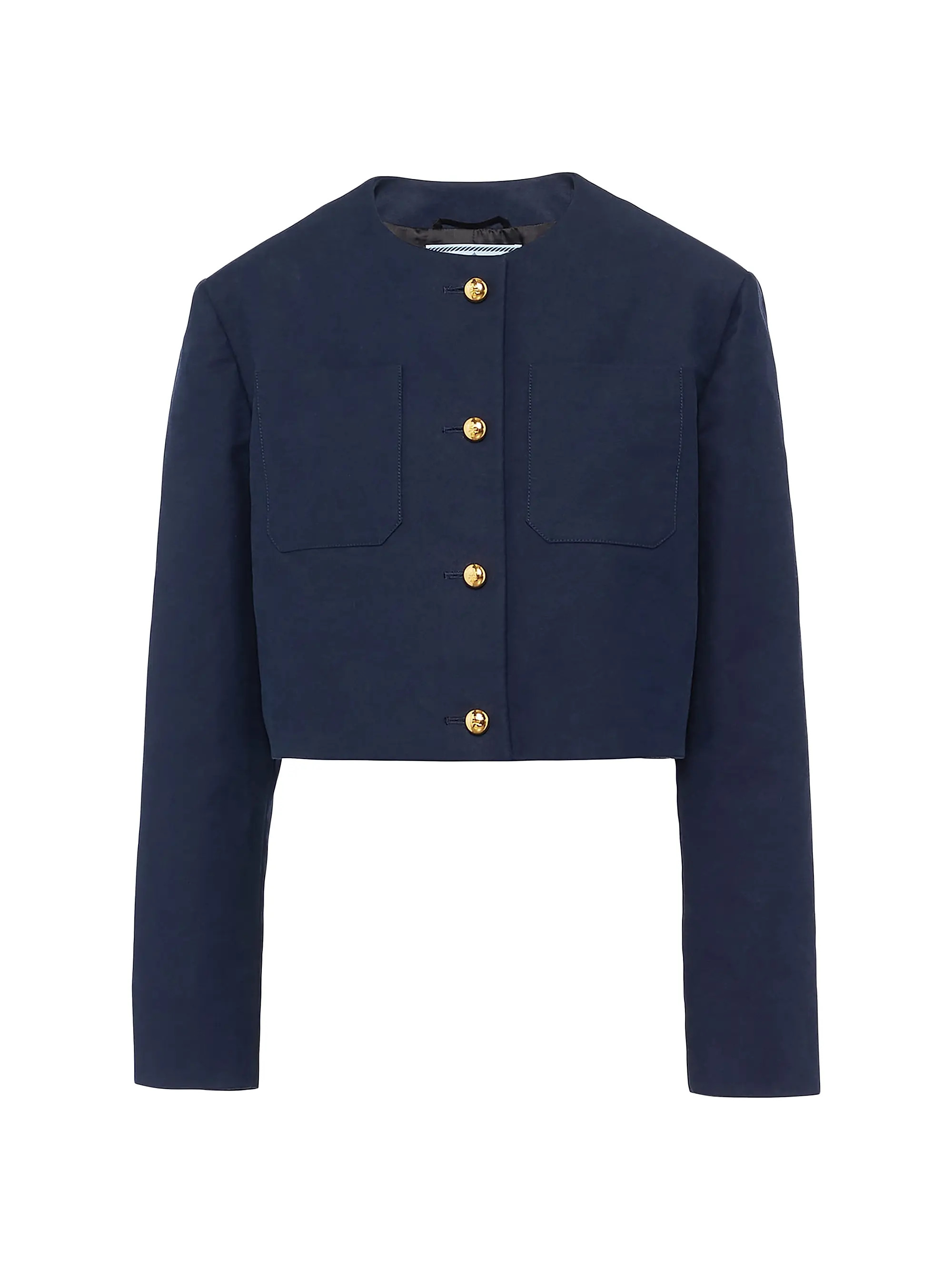 Single-Breasted Tricotine Jacket | Saks Fifth Avenue