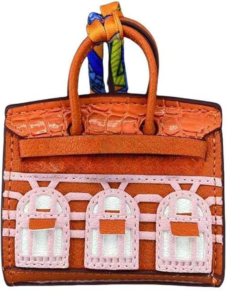 Cute Keychains for Women Car Accessories Preppy Stuff Purse Charms for Handbags Vegan Leather Bag... | Amazon (US)