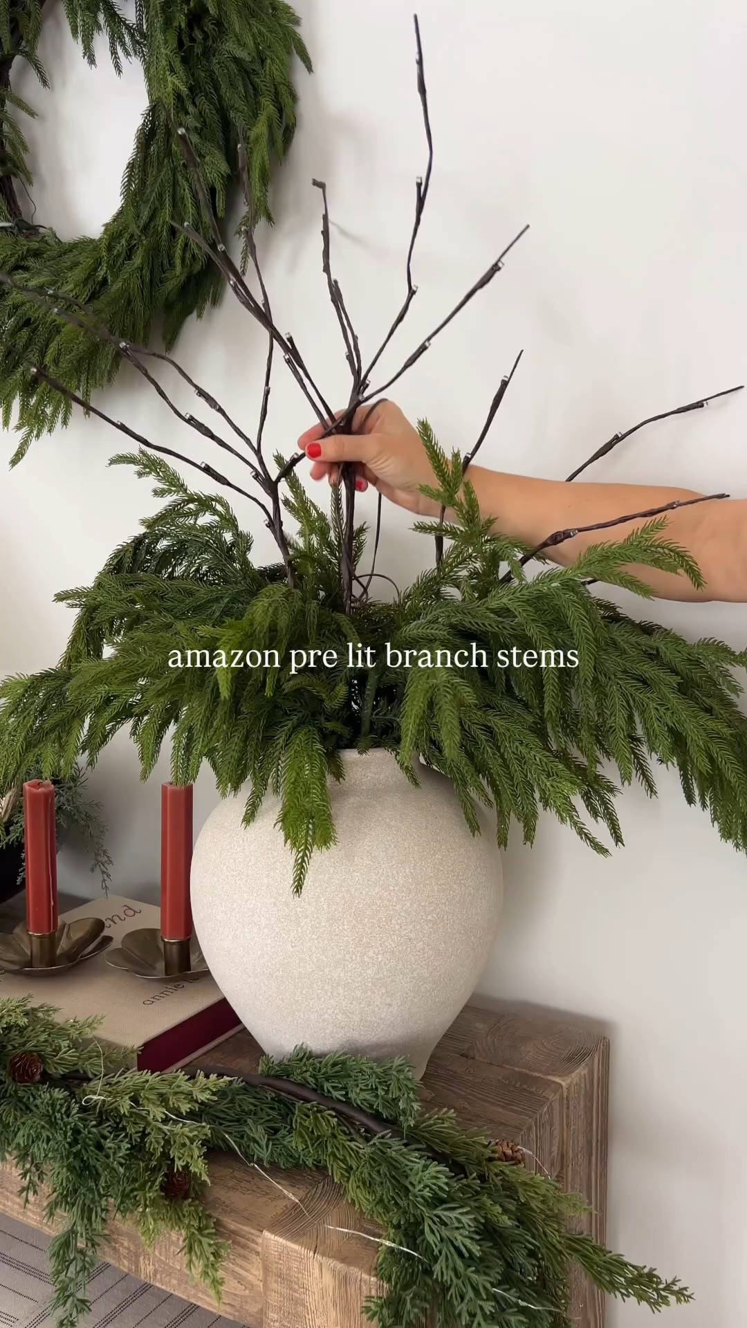 Add a little glow with these led branch stems from Amazon