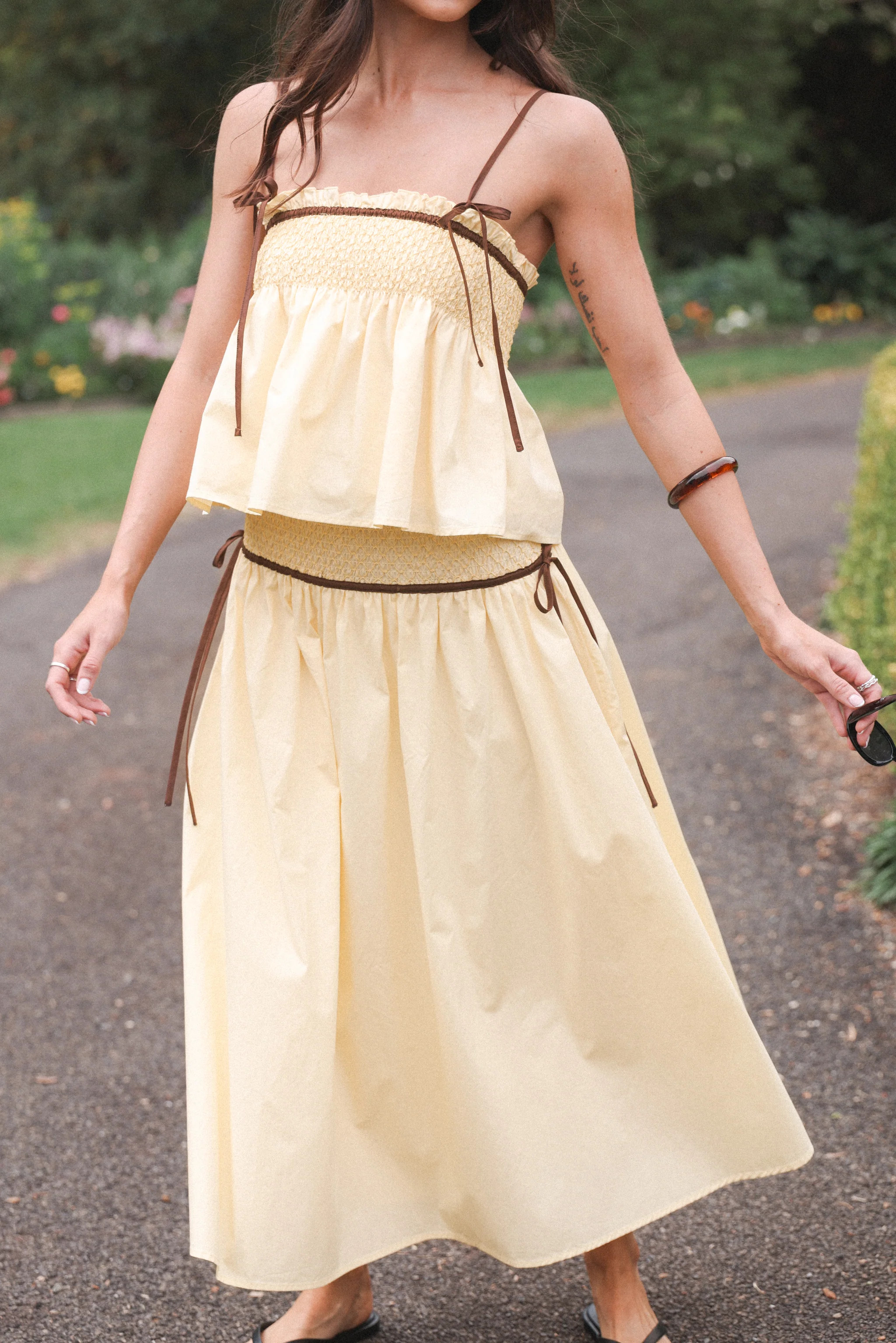 Mireille Baby Doll Top - Lemon | Petal & Pup (US)