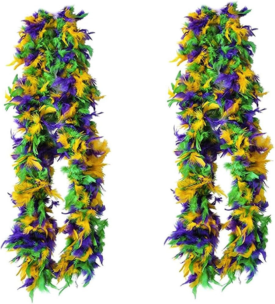 Tigerdoe Feather Boas - 2 Pack Marabou Boas, Party Dress Up Costume Accessories, 72 Inch Long | Amazon (US)
