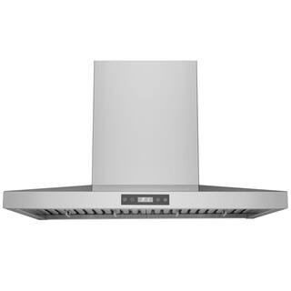Contemporary 30 in. Convertible Wall Mount Range Hood with Low Noise Operation in Stainless Steel | The Home Depot