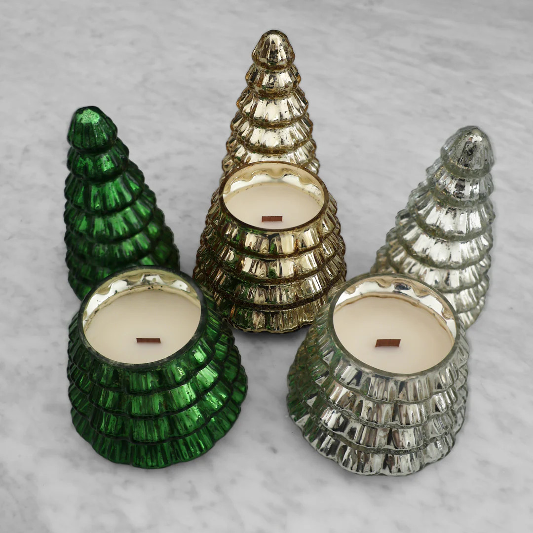 Large Glass Tree Scented Candle | Modern Locke