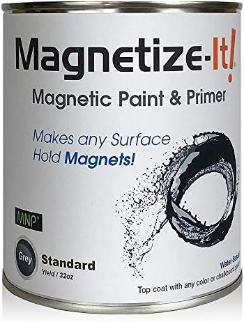 Magnetize-It! Magnetic Paint & Primer (Water Based) – Standard Yield 32oz, MISTD-1530 | Amazon (US)