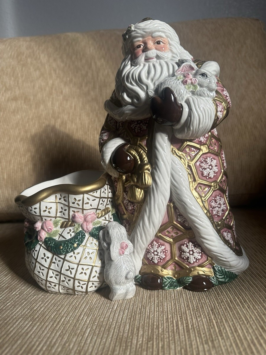 Fitz & Floyd Santa TealightChristmas Rabbit Gold | eBay US