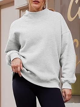 Trendy Queen Womens Oversized Sweatshirts Turtleneck Pullover Long Sleeve Hoodies Tops Fall Outfi... | Amazon (US)