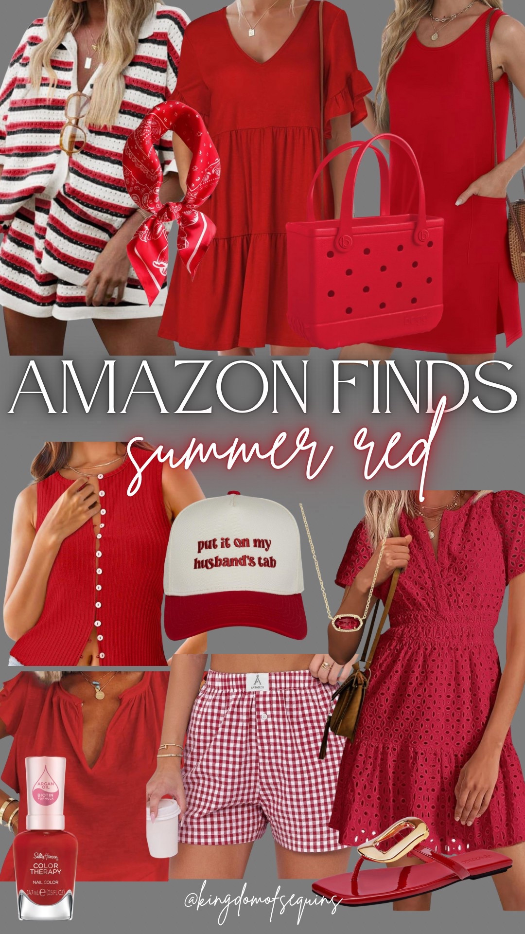 Summer red Amazon fashion finds! 

#LTKSummerEdit #LTKStyleTip #LTKOver40