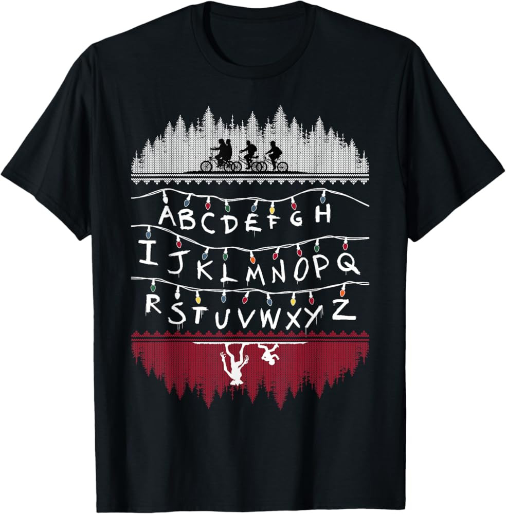 Netflix Stranger Things Alphabet Lights T-Shirt | Amazon (US)