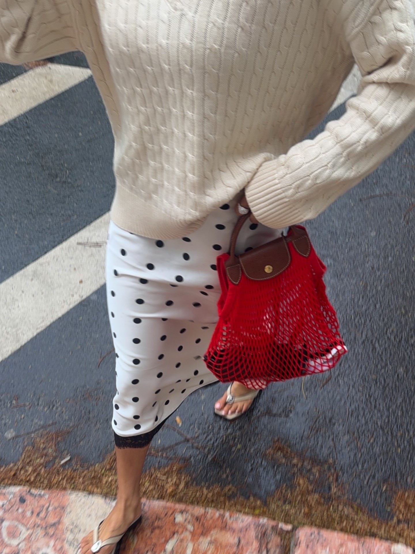 Polka dot satin skirt 🤍

#LTKeurope #LTKsummer #LTKuk