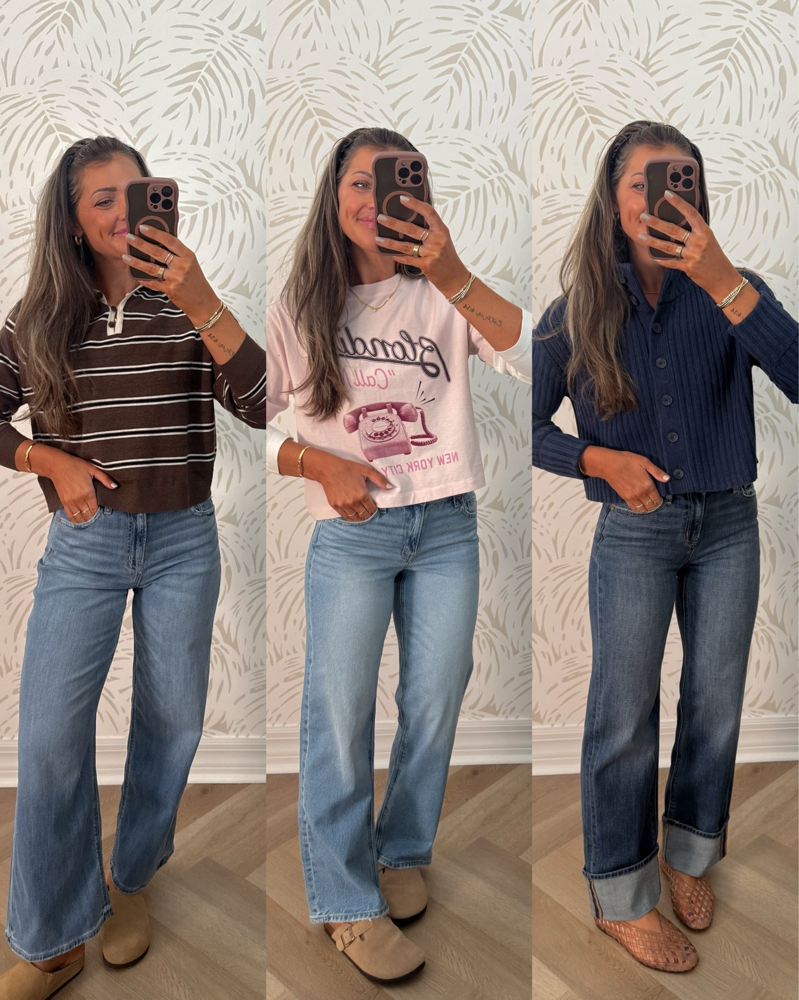 Left: 0/25 SHORT. Middle: 2/26 reg. Last pair with cuff: 0/25 reg. Code AEFALL30 ends today to save extra 30% on your order at checkout!!