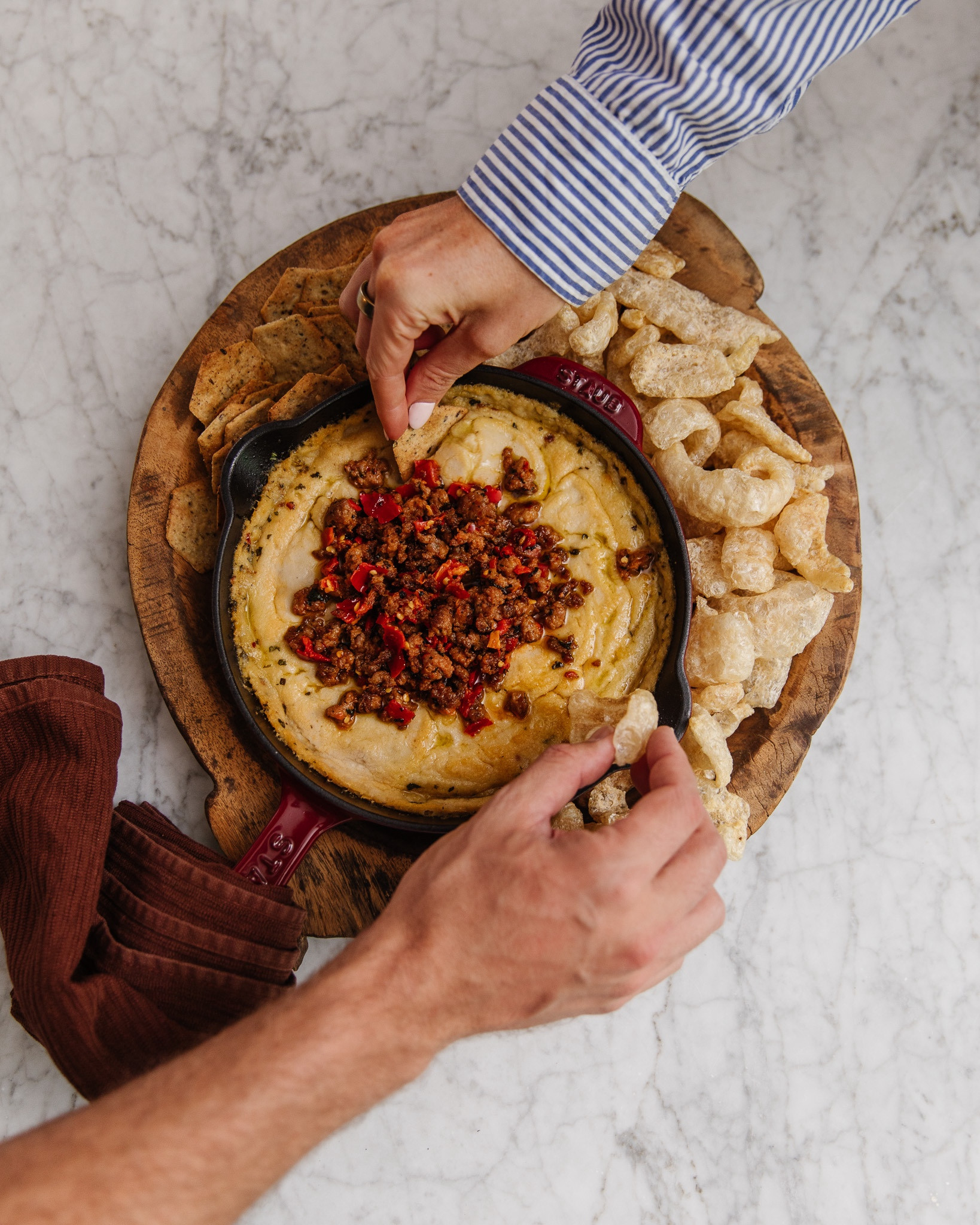 Today on Chris Cooke we’re making Skillet White Bean Dip. It’s such an easy and delicious appetizer - get the full recipe at ChrisLovesJulia.com 🖤

Wooden serving tray, staub cast iron skillet, dish towel kitchen

#LTKHome #LTKSeasonal #LTKParties