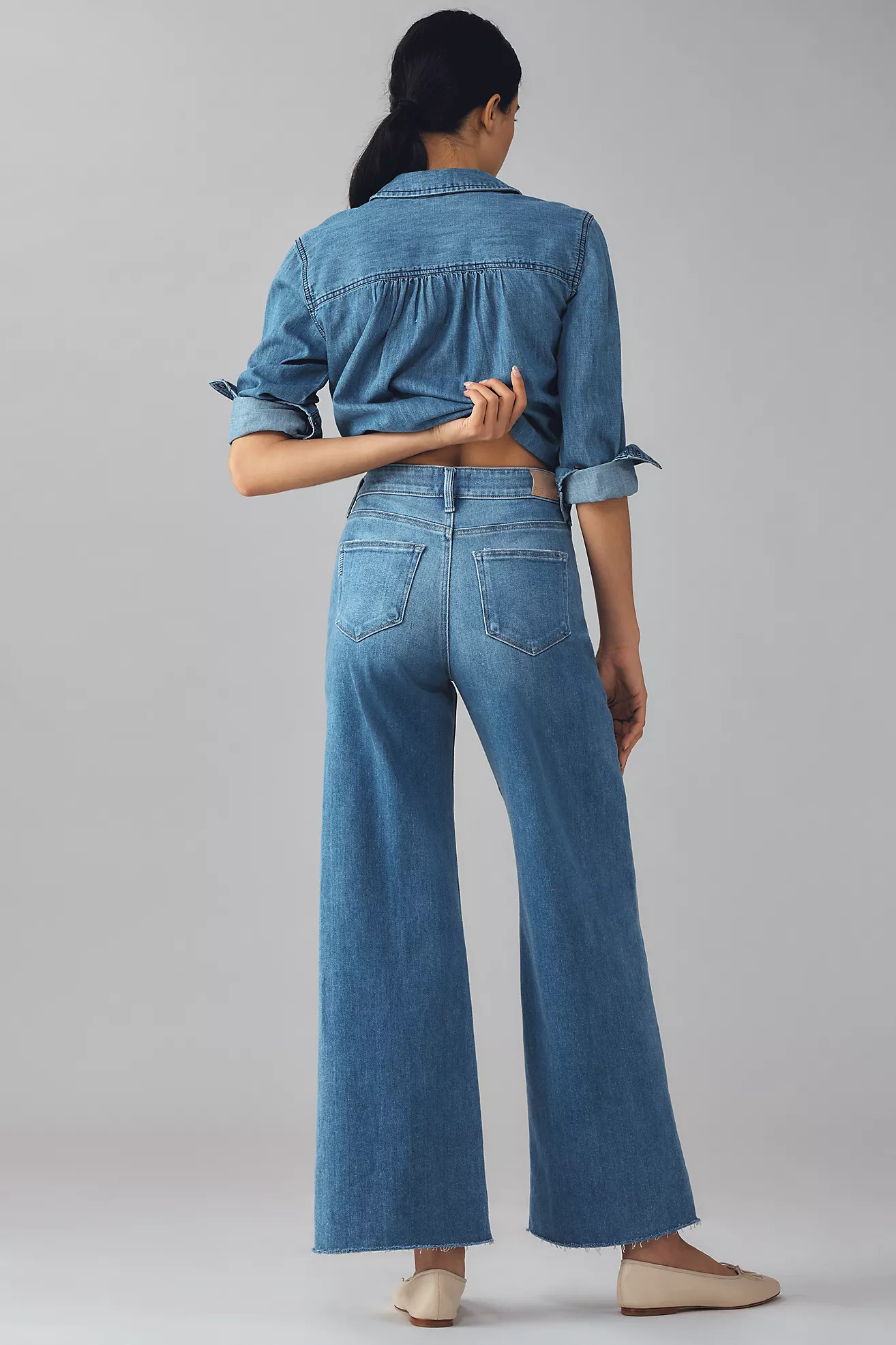 PAIGE Anessa High-Rise Wide Leg Jeans | Anthropologie (US)