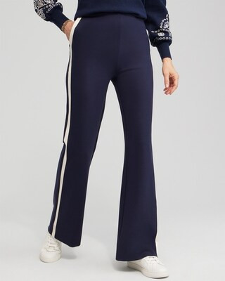 Ponte Side Stripe Flare Pants | Chico's